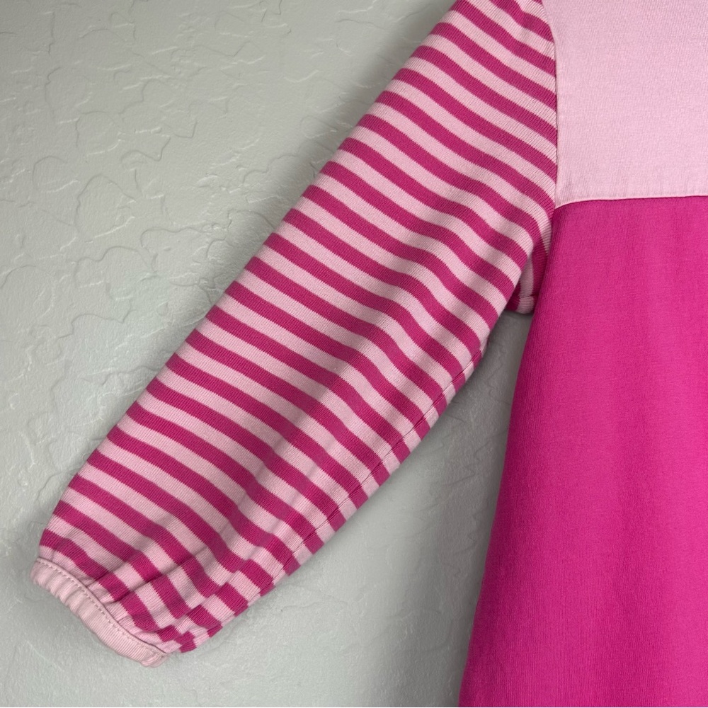 Hanna Andersson long sleeve pink dress with owl appliqué size 90 US 3 - Picture 13 of 16